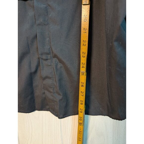 Vintage Ely Diamond Pearl Snap Chef Shirt Mens XL Long Sleeve Adult Black - Picture 6 of 6